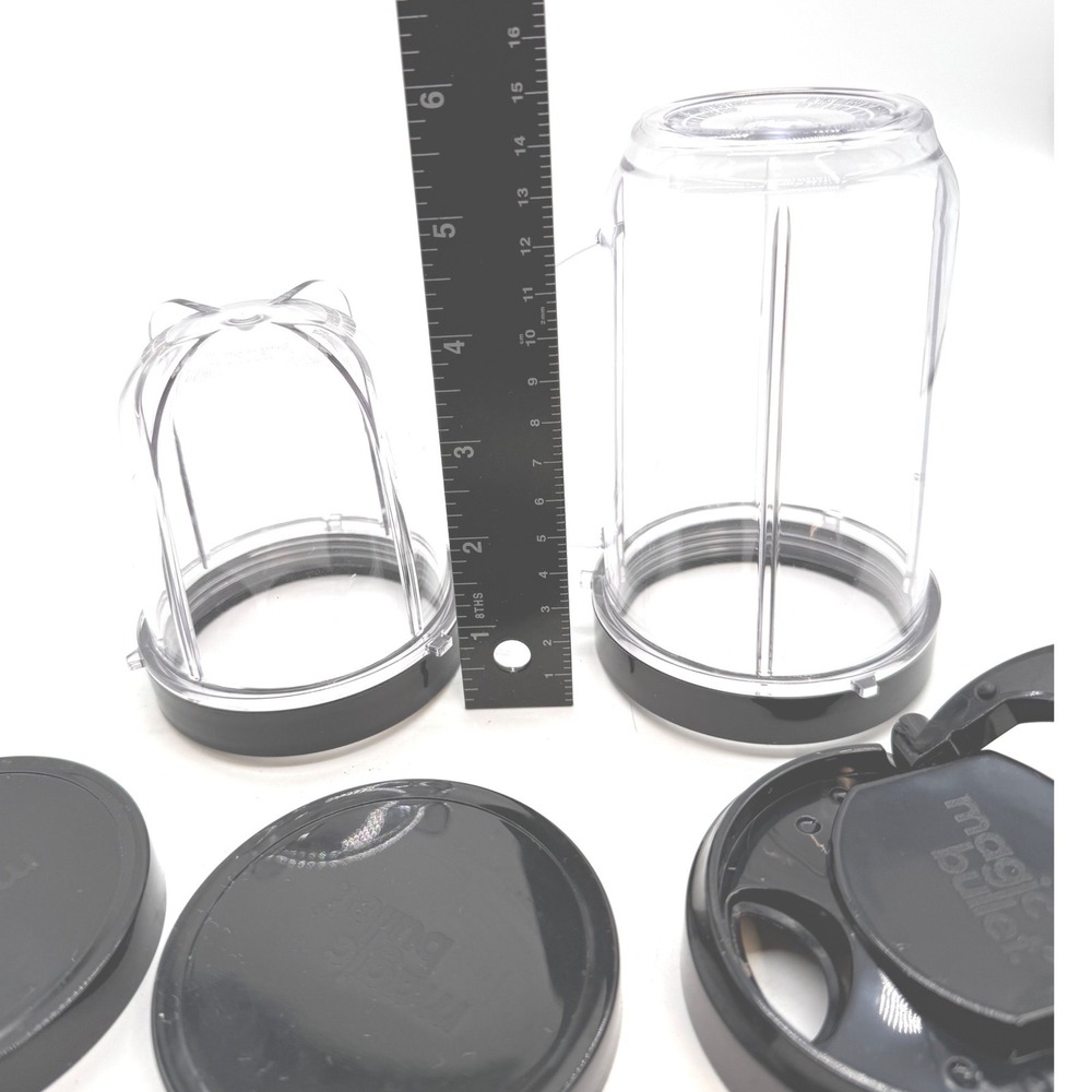 Magic Bullet Cups Lids Attachments Blender Parts no‎ motor or blades.